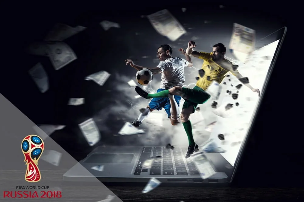 Tampilan olahraga digital dengan kartu pertandingan dan informasi kompetisi